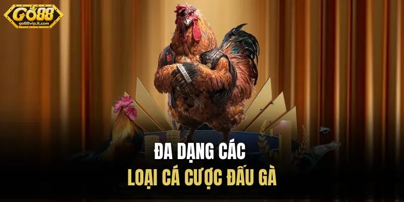 Đá Gà Go88 – Khám Phá Sảnh Cá Cược Gà Chất Lượng Đa dạng các loại cá cược đấu gà