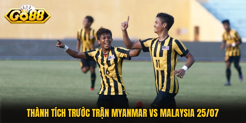 Myanmar Vs Malaysia 25/07 – Cuộc Chạm Trán Đầy Gay Cấn Thành tích trước trận Myanmar vs Malaysia 25/07